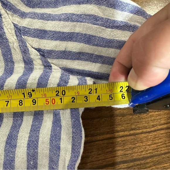 Rails Sydney Boracay Stripe Button Down Shirt Medium linen blend - Picture 9 of 12